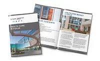 the cover and inside of “Health Care in Focus" white paper