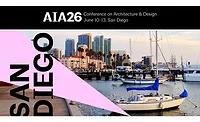 AIA 2026 San Diego promo shows boats and buildings in the background