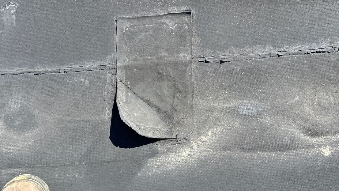 TPO failure on a roof