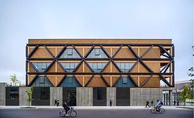 Kebony wood cladding on the exterior of a building