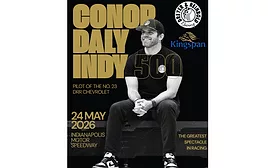 Conor Daly poster with Kingspan logo