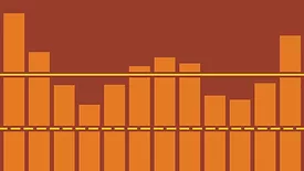 brown and orange bar graph