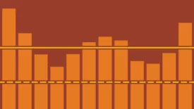 brown and orange bar graph