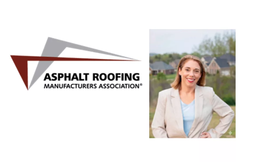 Asphalt Roofing Manufacturers Association logo with Heather Estes headshot