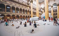 2018 Fun House installation at the National Building Museum created by Snarkitecture