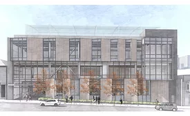 Schools of the Sacred Heart Student Wellness Center exterior rendering