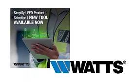 Watts LEED v5 Product Selection Tool with logo