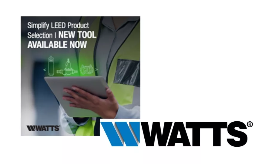 Watts LEED v5 Product Selection Tool with logo