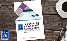 The Design-Build Institute of America Teaming Agreements brochure on a table