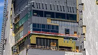 insulation being installed on the Obama Tower