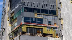 insulation being installed on the Obama Tower