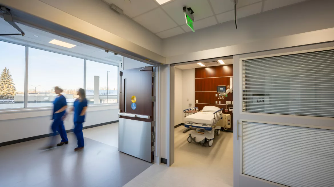 Acoustic Design in Health Care Patient room doors with flexible privacy features widens possible uses within these spaces and improves patient comfort