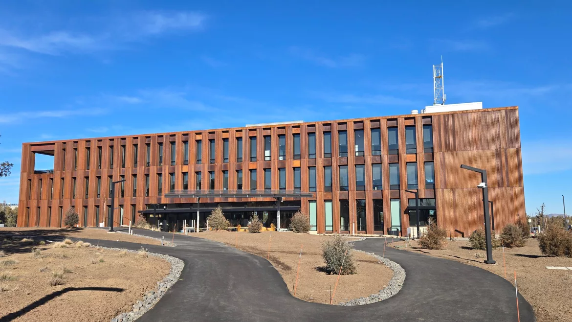 City of Bend Public Works Campus in Oregon City of Bend Public Works Campus project exterior shows weathered metal
