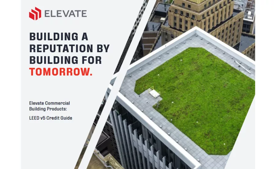 Elevate Introduces LEED v5 Credit Guide brochure cover