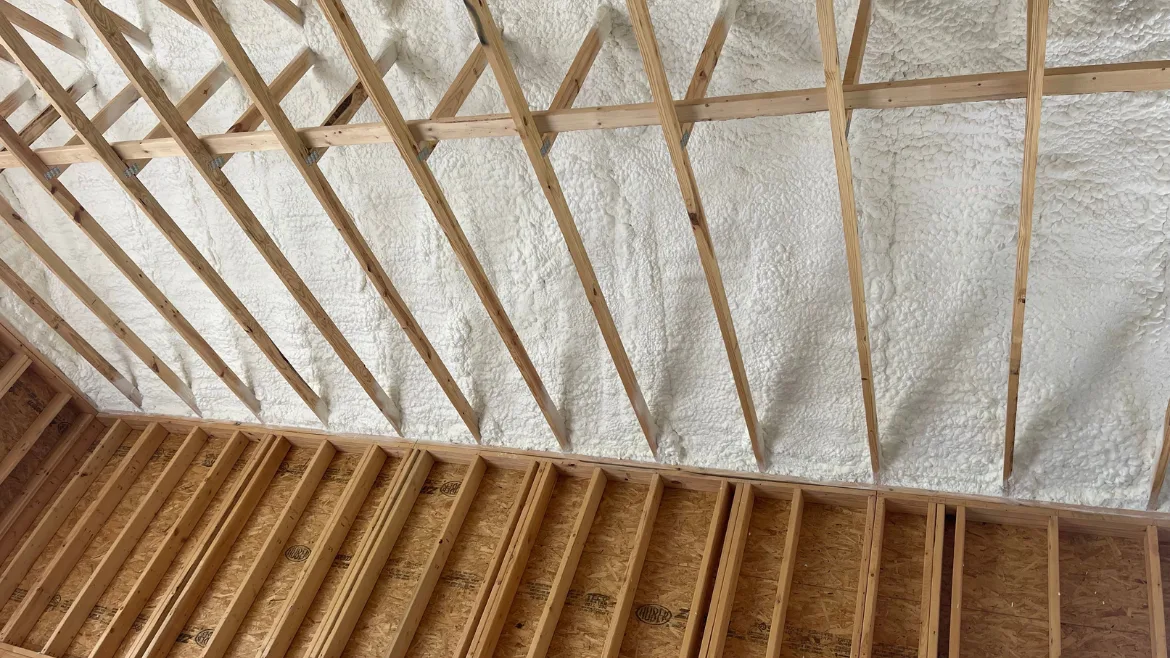 Open vs. closed cell foam in an attic