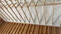 Open vs. closed cell foam in an attic