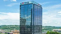 FNB Financial Center, a 26-story, Class A office tower anchoring the redevelopment of the Lower Hill District