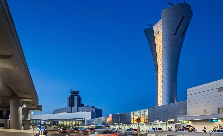 •	San Francisco International Airport Air Traffic Control Tower