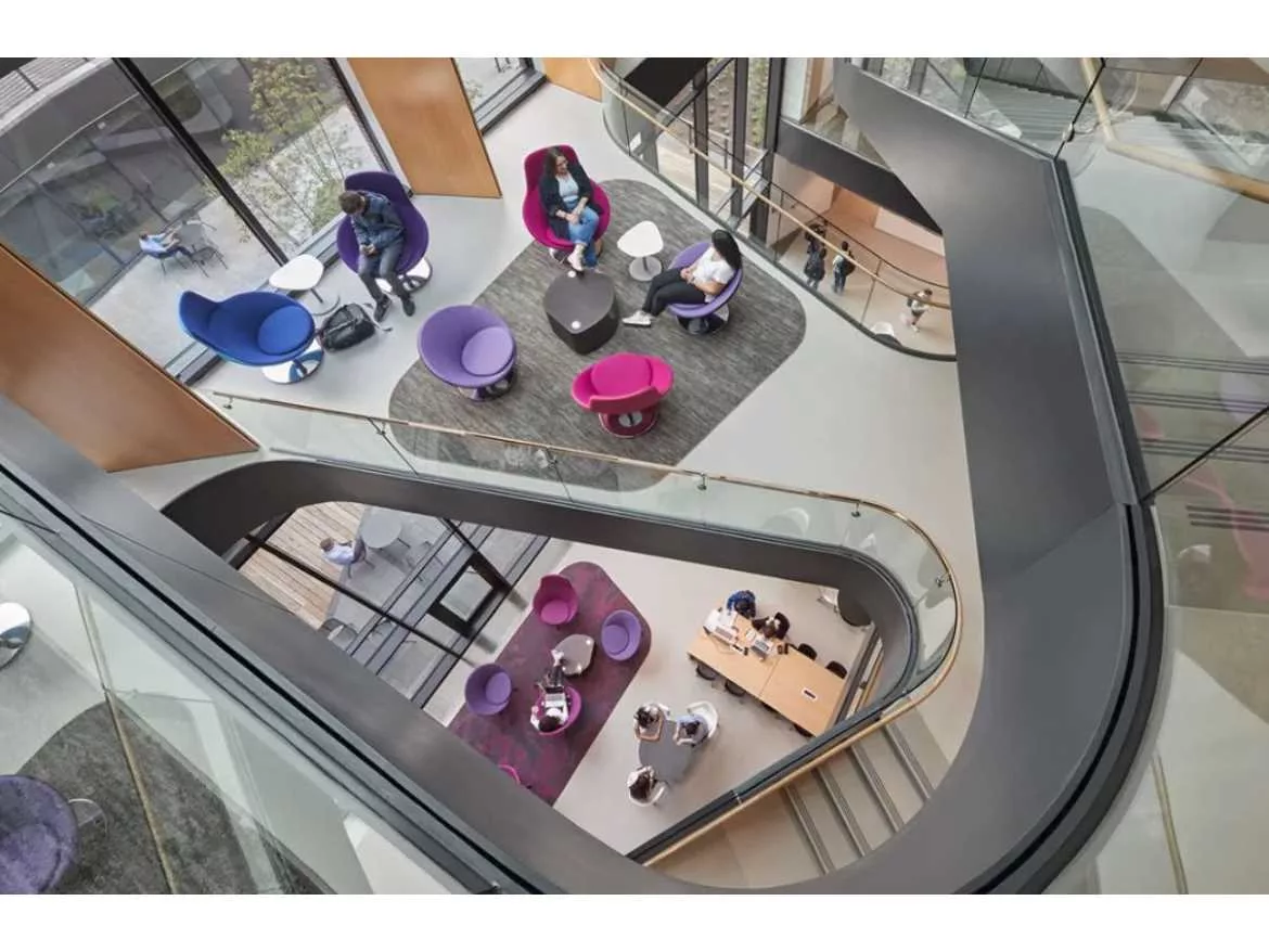 Stair at Lafayette College Rockwell Integrated Sciences Center by Payette