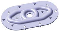 Oval Barbed Plate for PVC Roof Systems